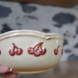 Ceramic bowl cherry décor