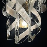 Vintage Murano Torciglioni wall lamp by Avmazzega, Italy, 1970s