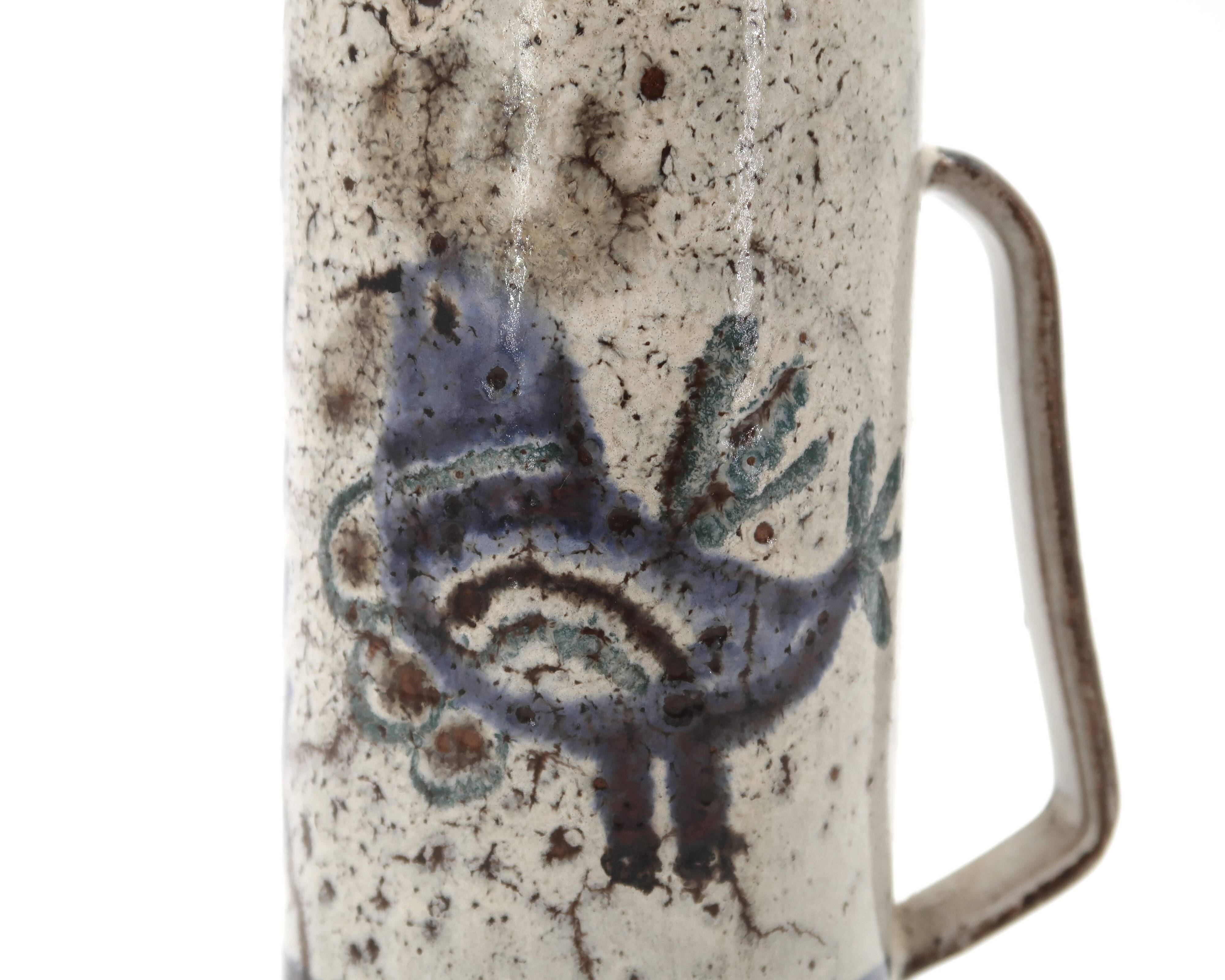 Mug by Gustave Reynaud, Vallauris, 1960s