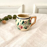 Quimper HB earthenware coffee cup
