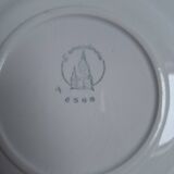 Assiettes creuses bleu vintage