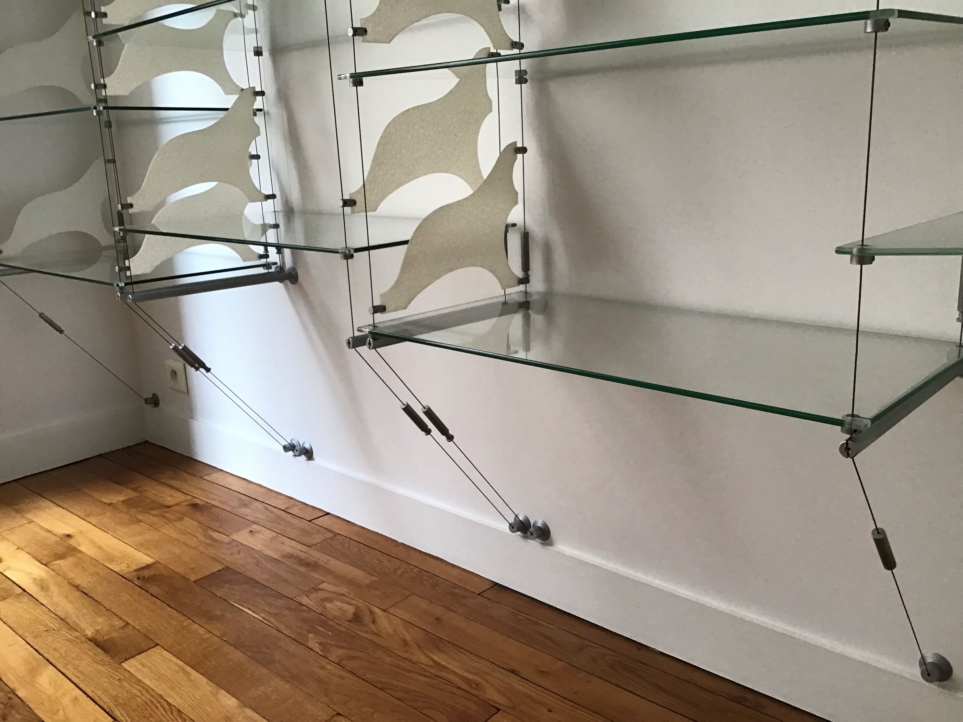 Glass bookcase