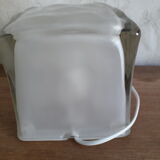 Ikea lamp ice cube frosted glass vintage