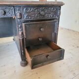 Important antique American desk in carved wood – circa 1900 –