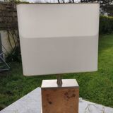 Elm burl lamp