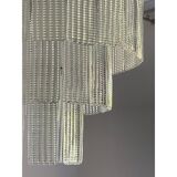 Diamond strips”listelli” murano glass belt chandelier