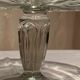 Pie dish and bubbled glass cakes on foot in excellent condition