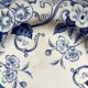6 dessert plates in iron earth Flora, Creil and Montereau late nineteenth