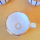 Service of 6 80s coffee cups