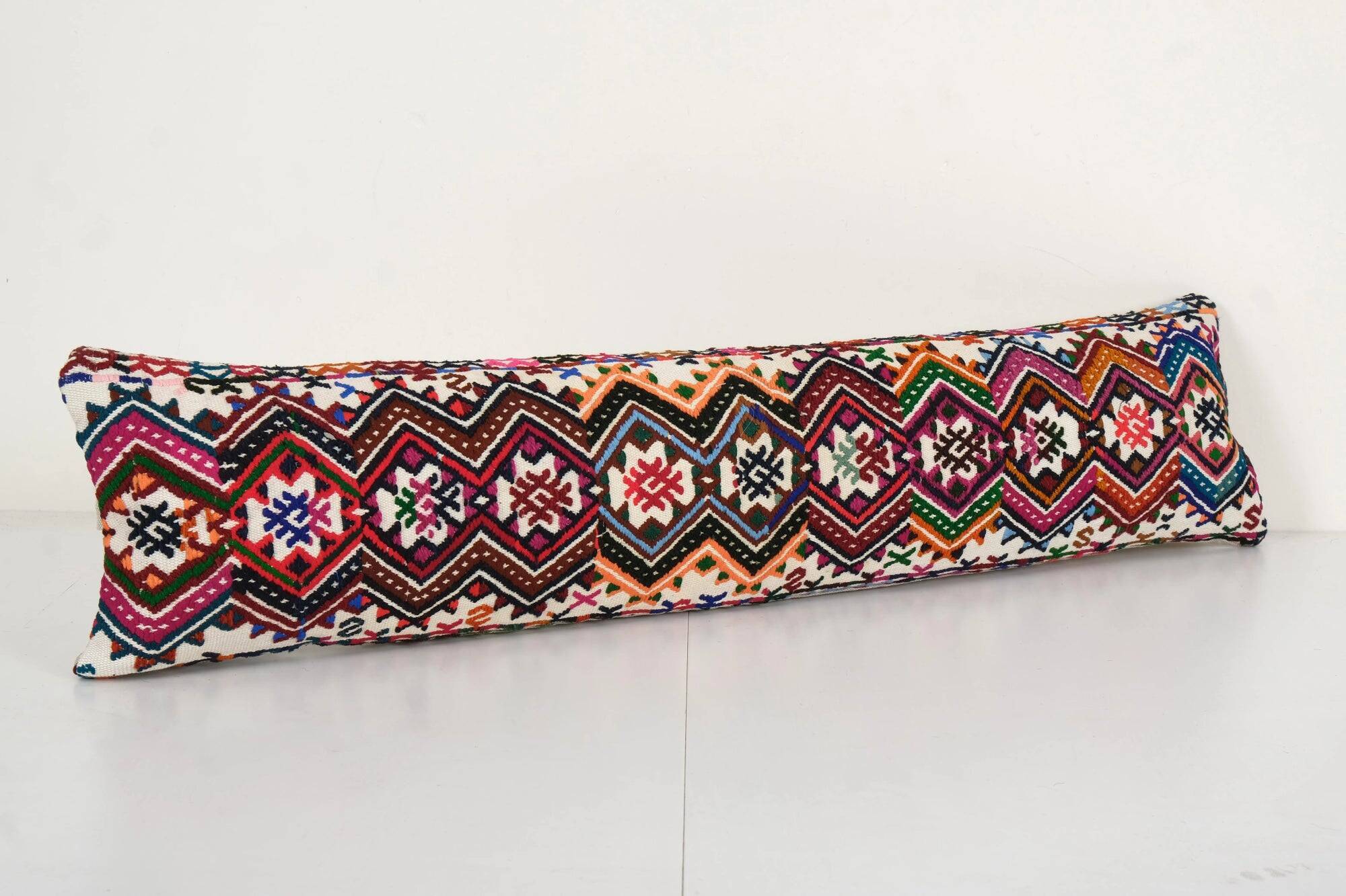 Vintage kilim cushion cover 25x99 cm