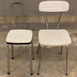 Workshop chair in beige formica and steel