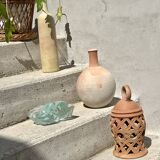 Round terracotta jar