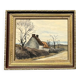 Guillermin M.: oil on panel rural landscape