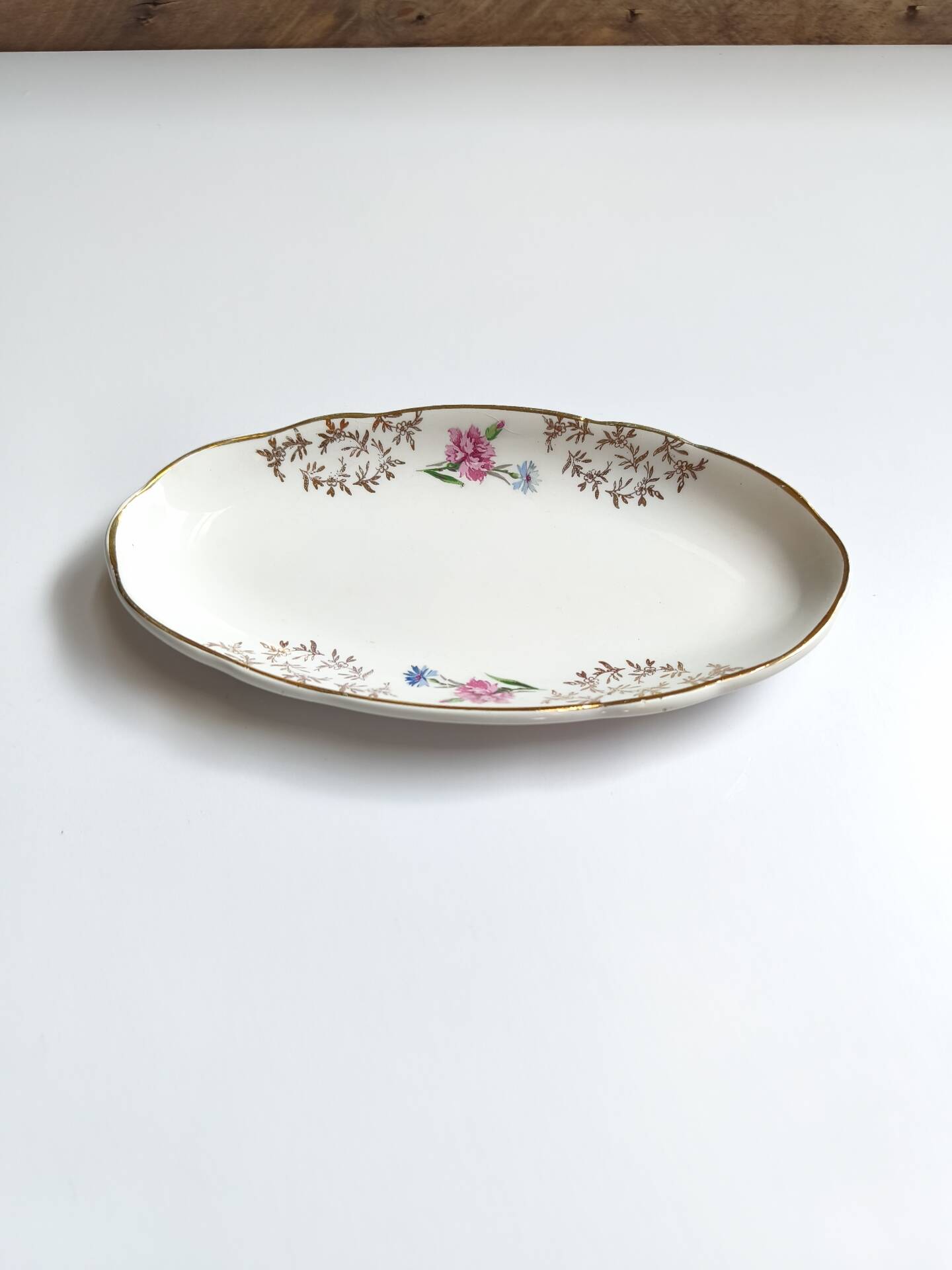 Lot de 2 raviers Sarreguemines modèle Béarn fleurs roses et bleues