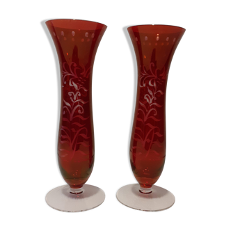 Paire de vases Saint Louis