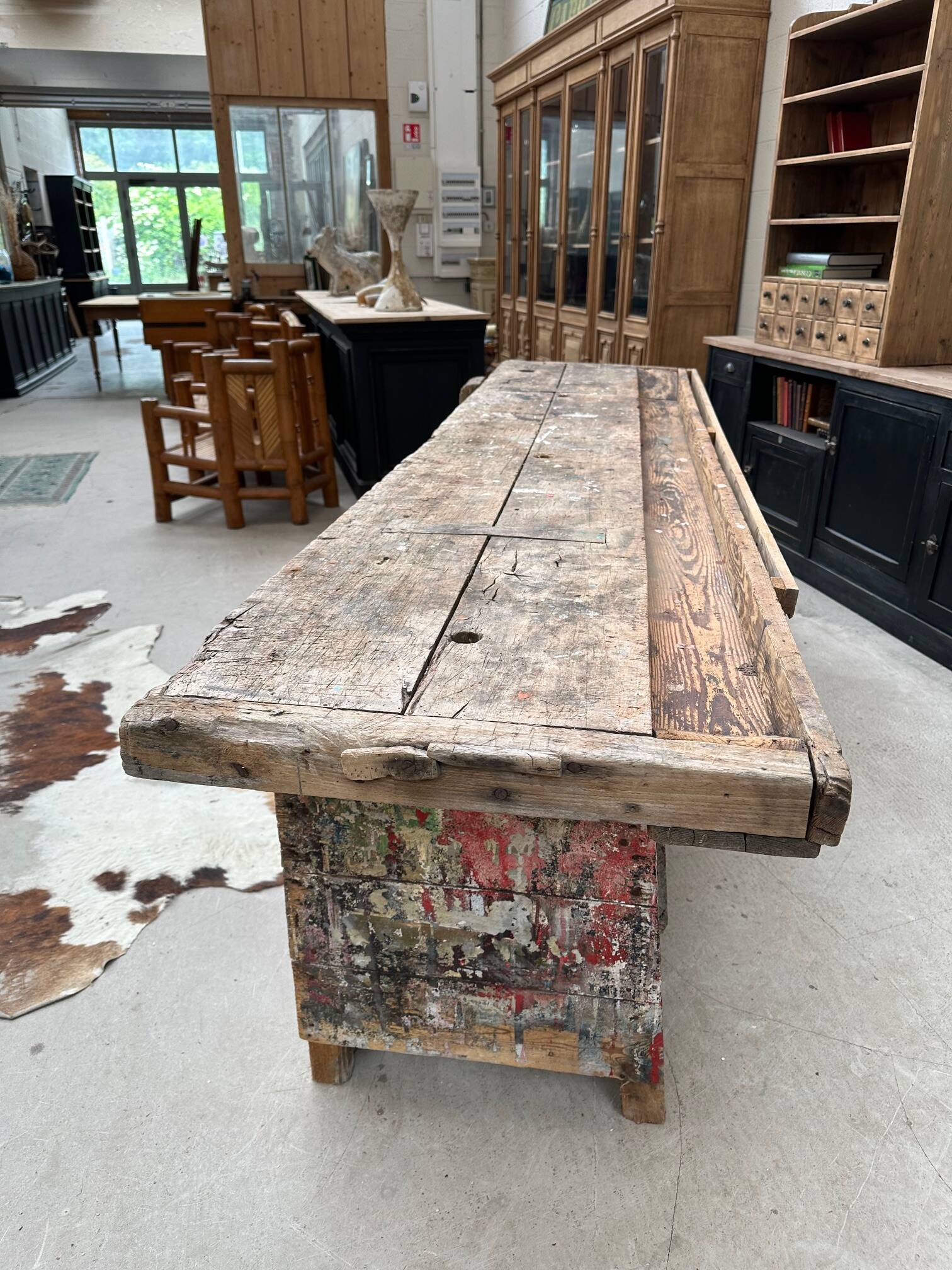 Artist's workbench, early 20th century