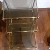 Smoked glass nesting tables