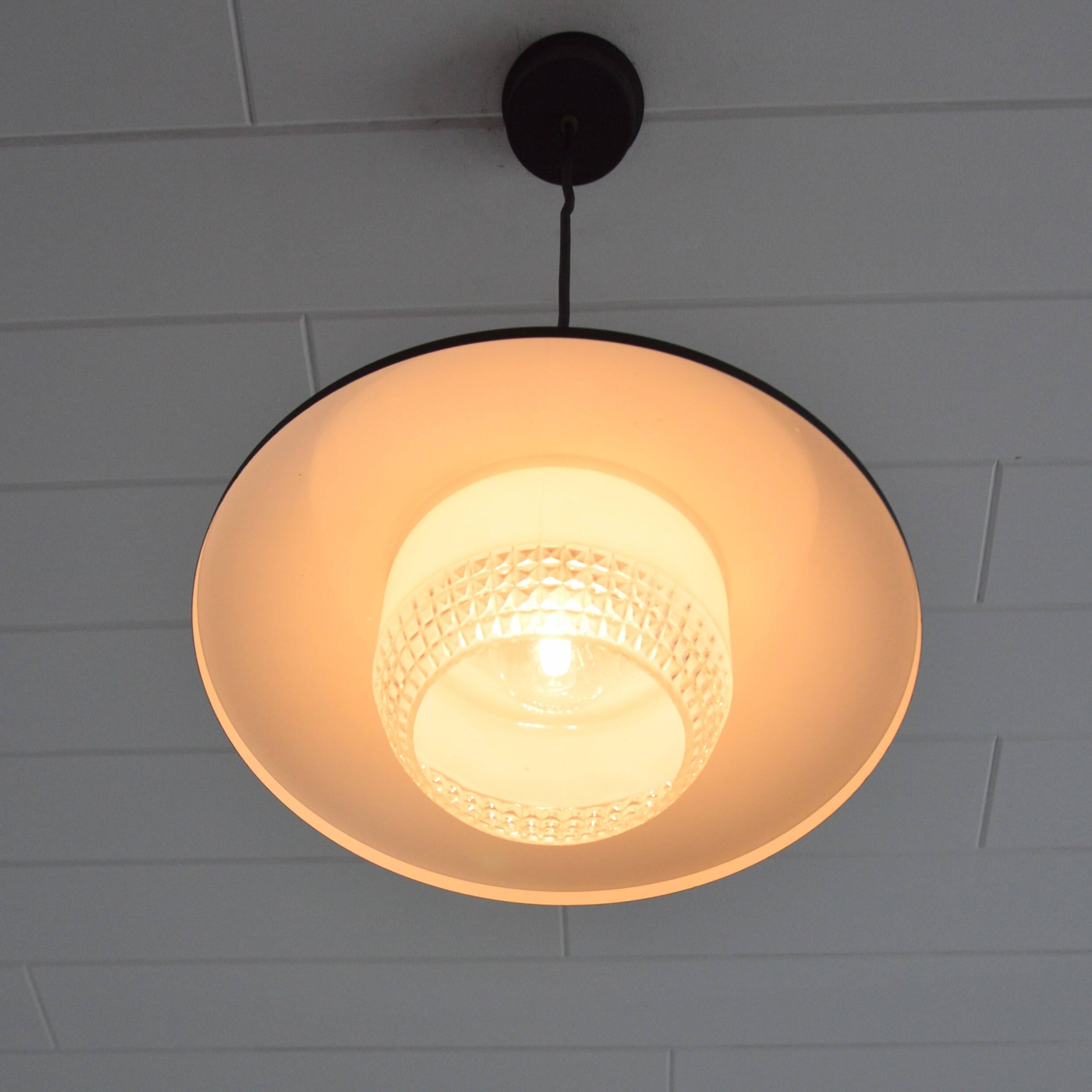 Glass and metal suspension 1950