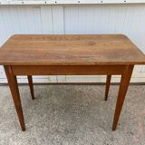 Desk with 1 drawer, oak top, 105x56cm