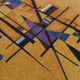 Decorative rug Kandinsky vintage abstract art 285 x 200 cm