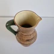 Vintage Saint-Clément ceramic pitcher / carafe - Guilloché decoration