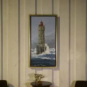 Painting "The Lighthouse of La Jument" figurative art by Julian Taylor 1990