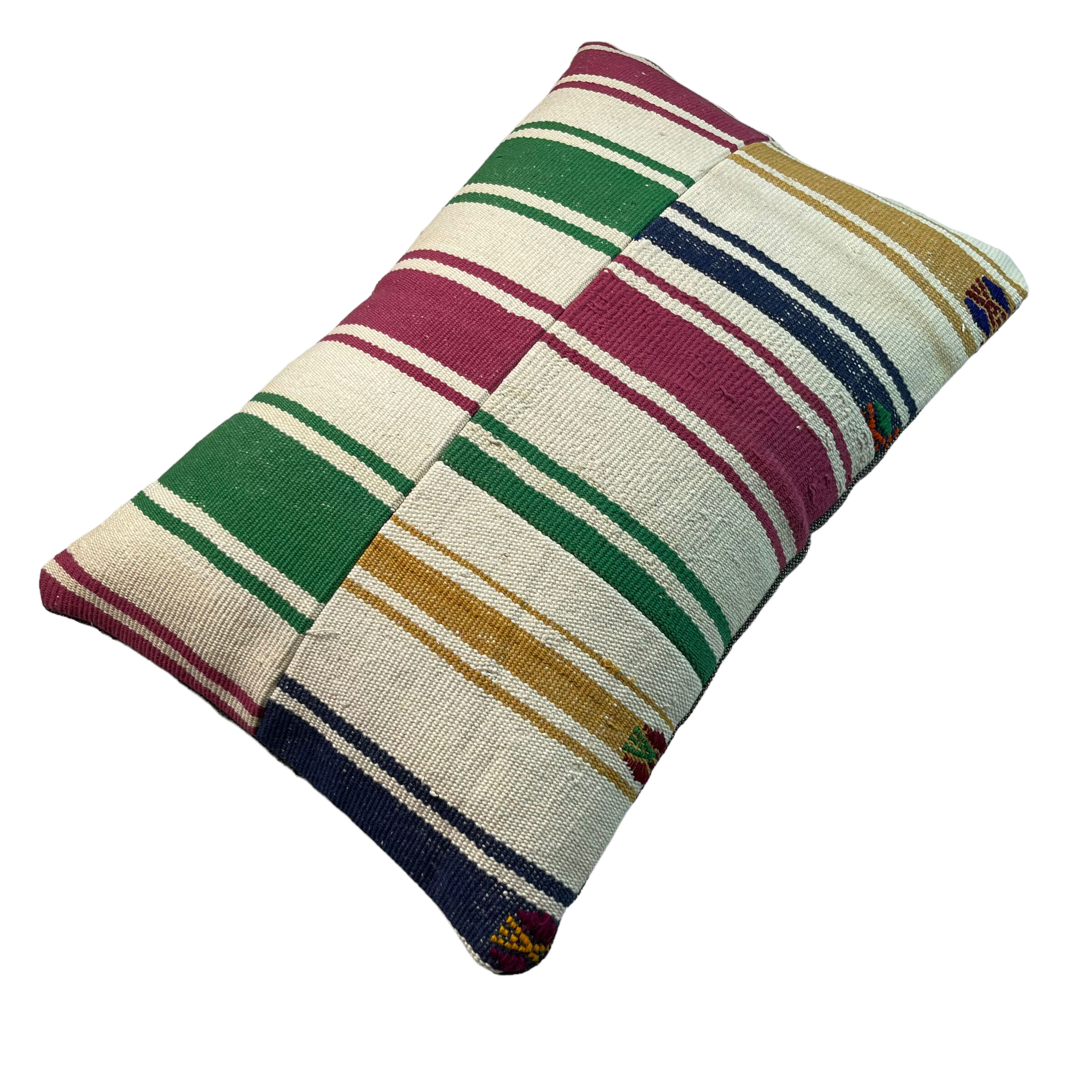 Vintage turkish kilim cushion cover , 40 x 60 cm