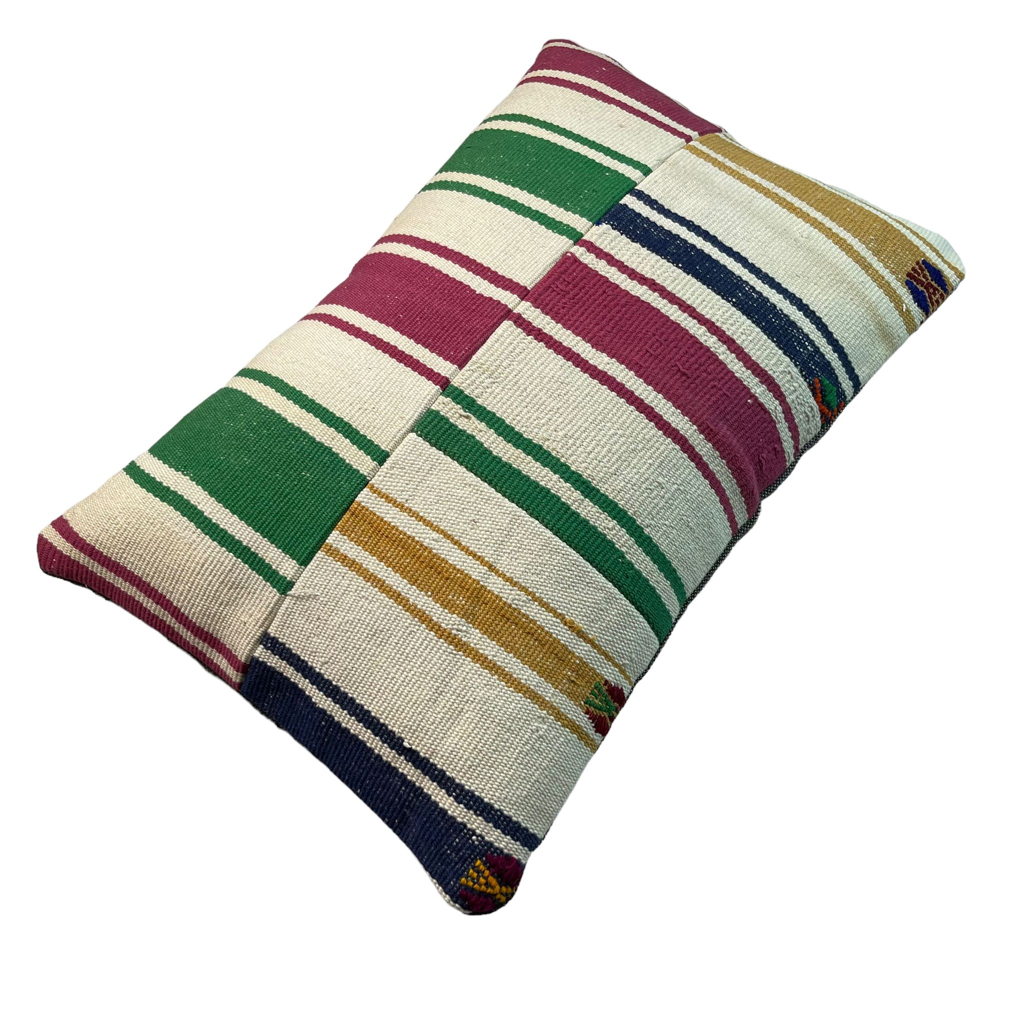 Housse de coussin kilim turc vintage, 40 x 60 cm
