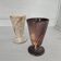 Pair of glazed stoneware mazagrans - Vintage, 1970s