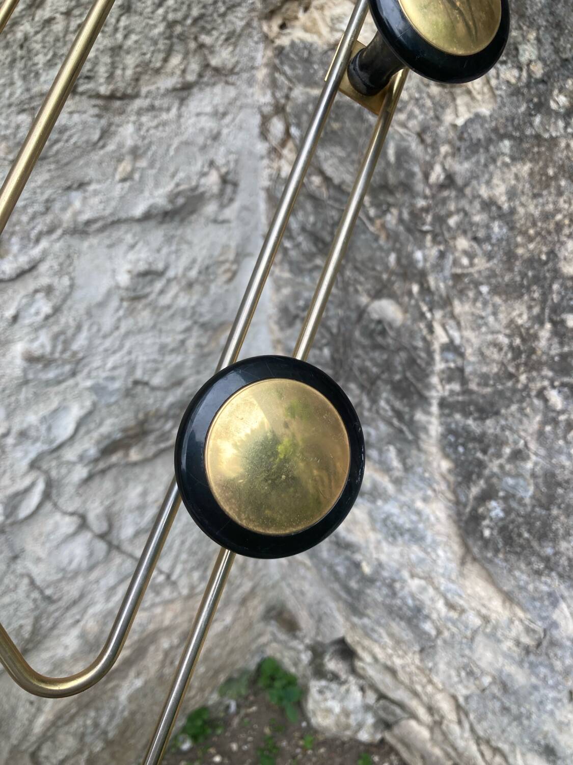 Vintage wall-mounted coat rack