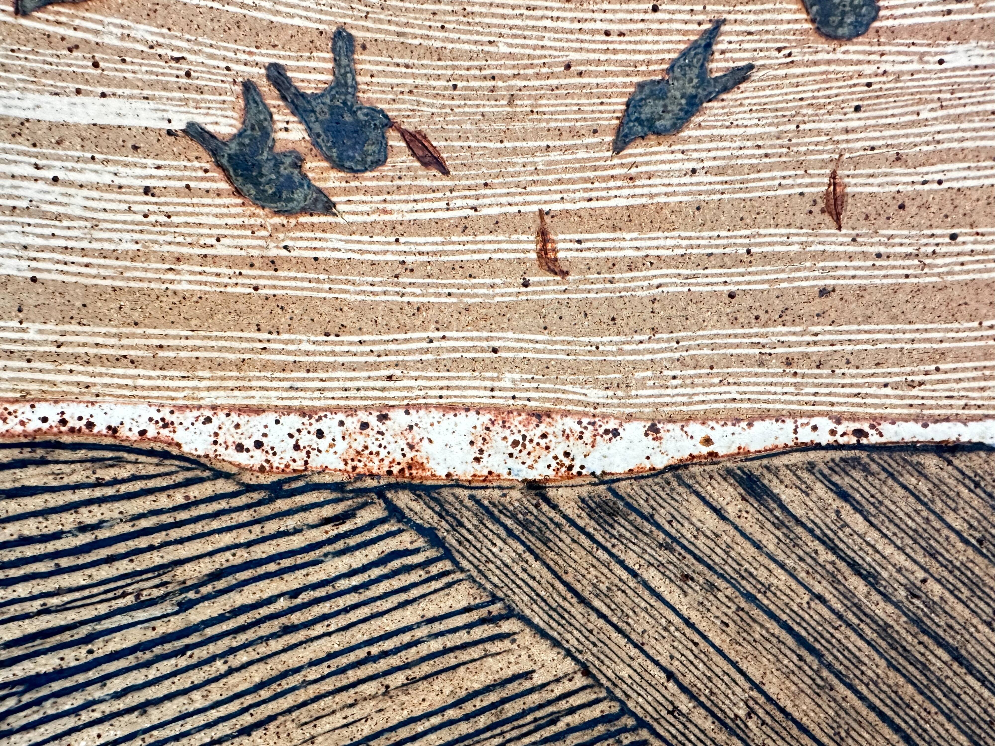 Large stoneware dish by Kähler, Denmark, 1960s.
