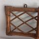 Vintage wall coat rack in rattan and bamboo – 1960s/70s
