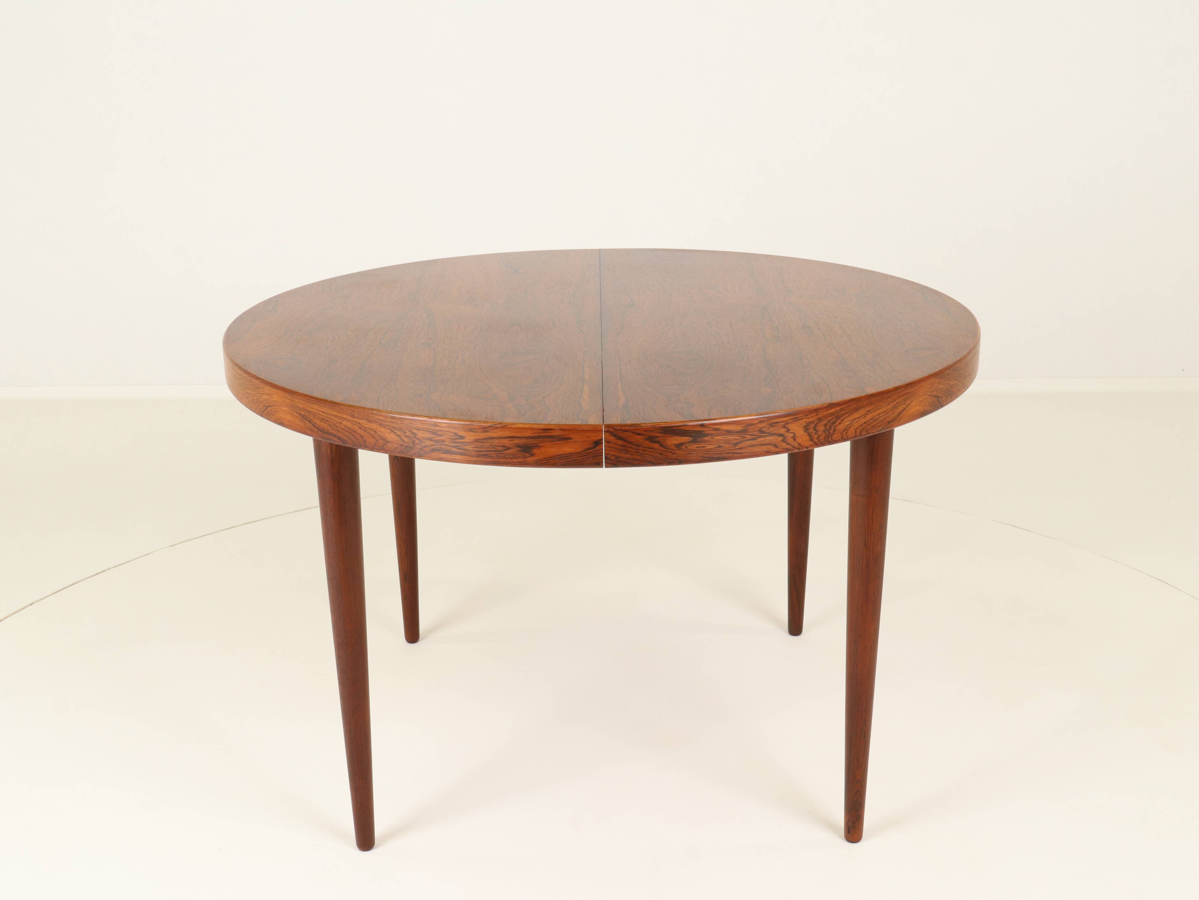 Extendable Rosewood Dining Table Model 56 by Villy Schou Andersen, Denmark, 1960s
