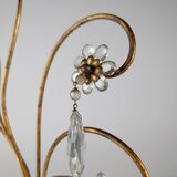 Large Italian Wall Sconce in Cut Crystal