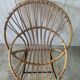 Fauteuil en rotin vintage