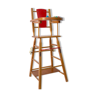 Wooden doll high chair