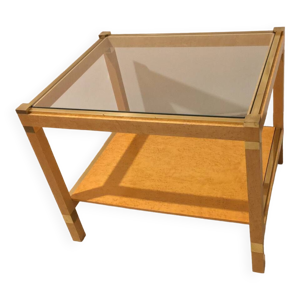 Table basse double plateau