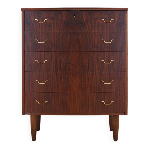 Commode en noyer, design danois, années 1970, production : Danemark