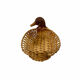 Woven wicker duck basket