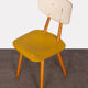 Suite of 4 yellow chairs produced by Ton, 1960