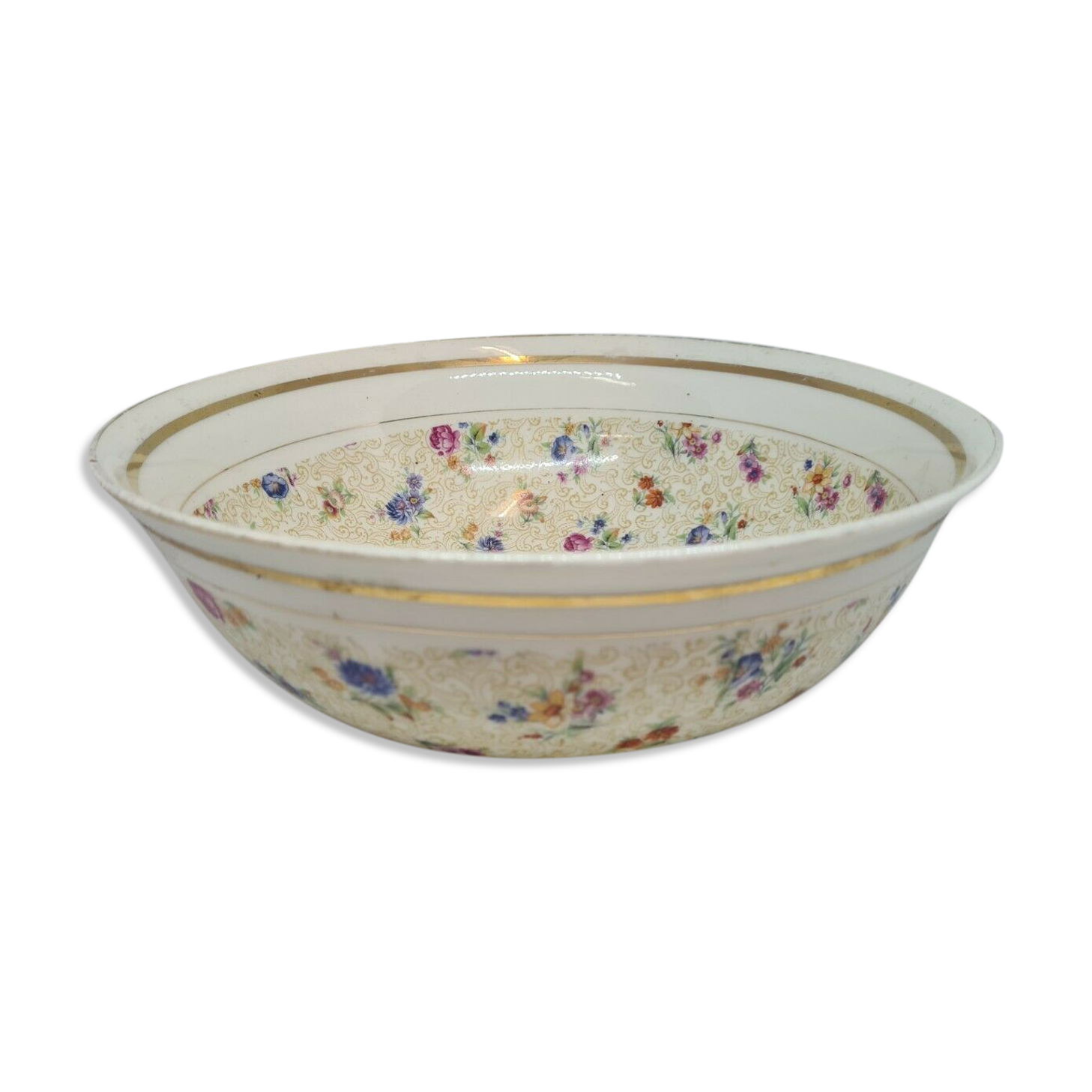 Hollow porcelain dish from limoges