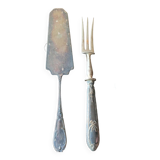 Vintage pie server and serving fork
