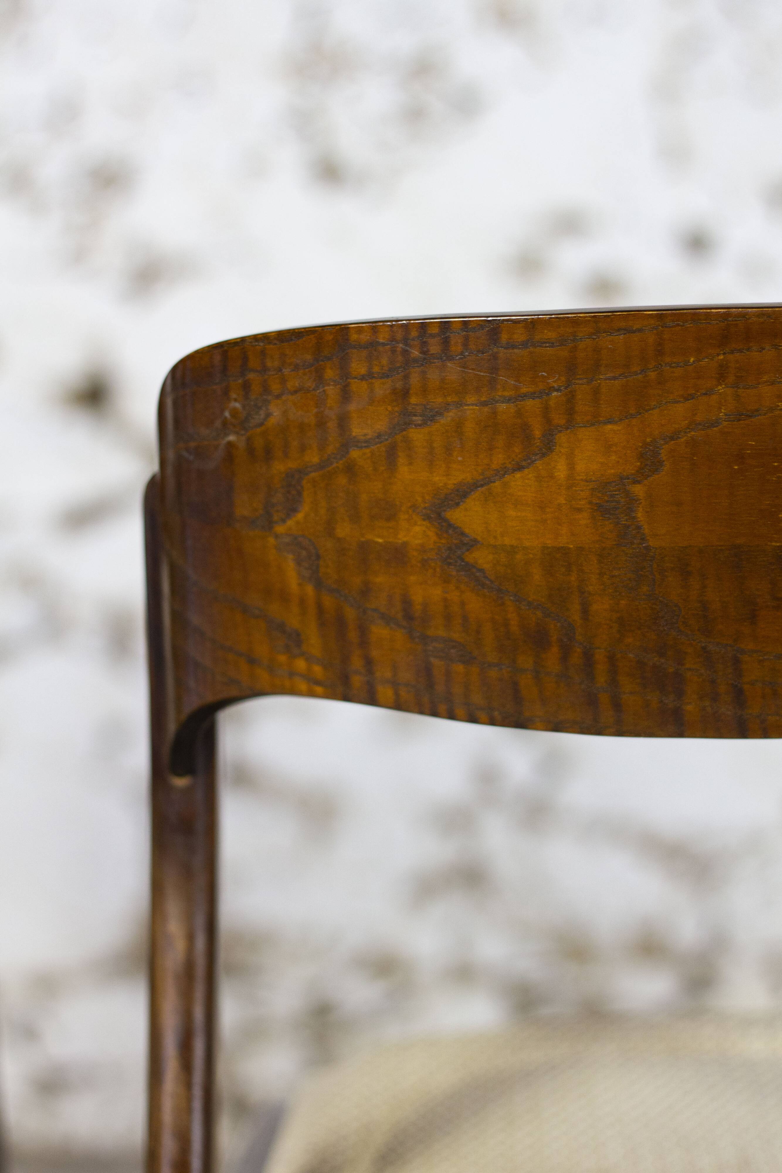 Set of 3 sleigh chairs by Baumann, 1960