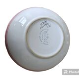 Salad bowl or bowl HB HENRIOT QUIMPER Rose flower