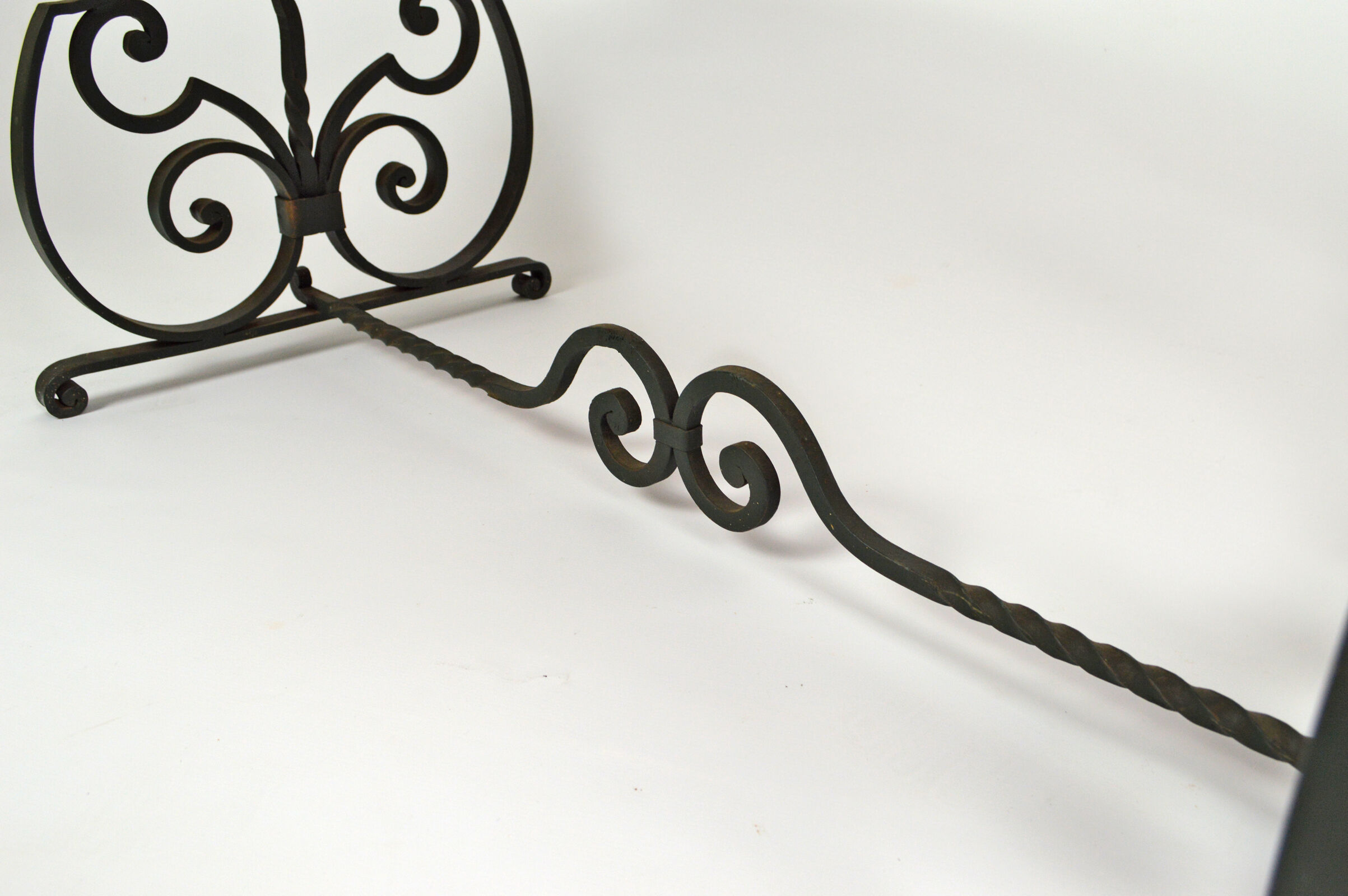 Coffee table in marble and wrought iron, circa 1940