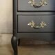 Black vintage chest of drawers