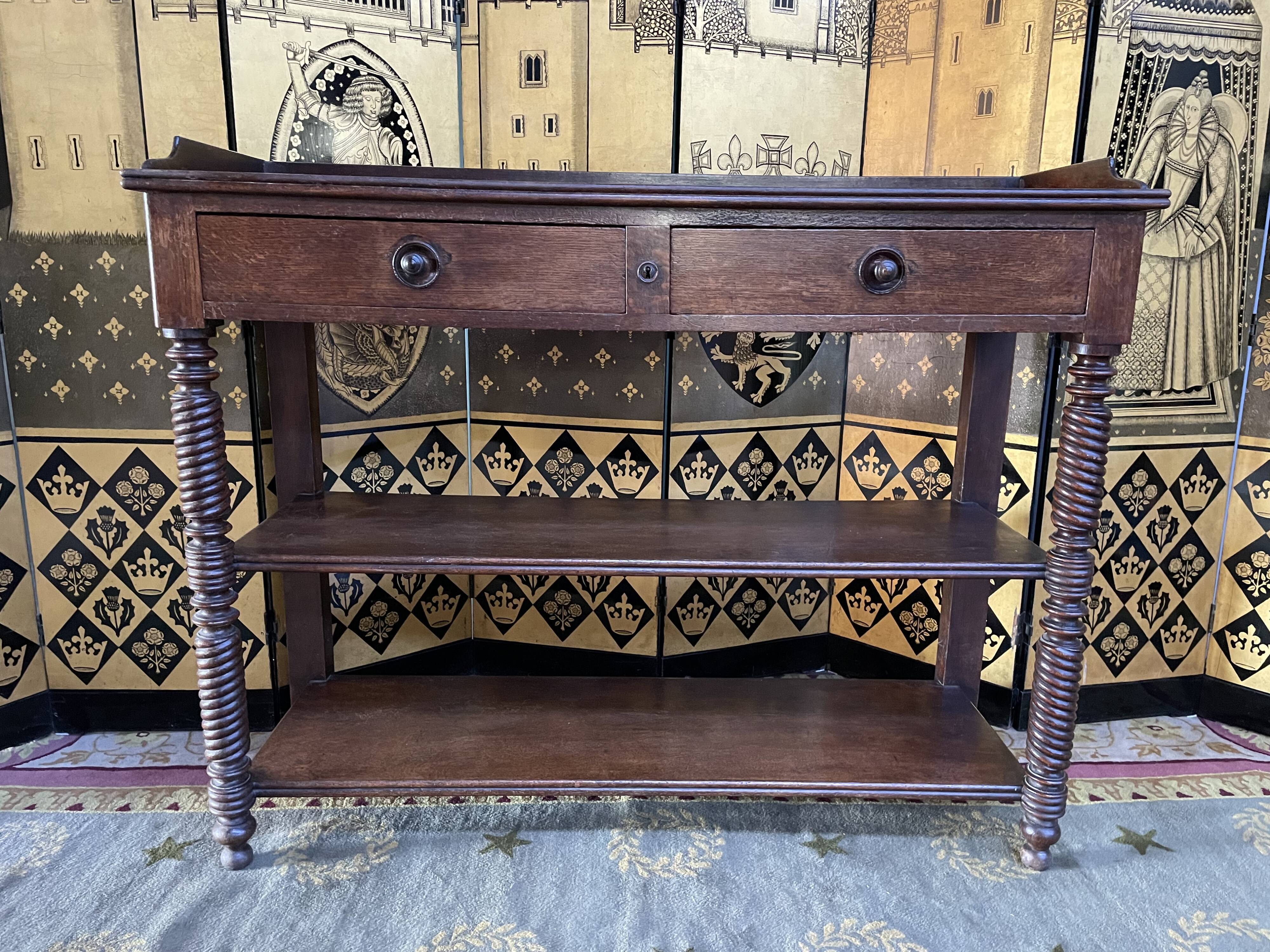 Dessert - dressoir Louis Philippe in oak 19th