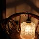 Moulded glass walk-in lamp