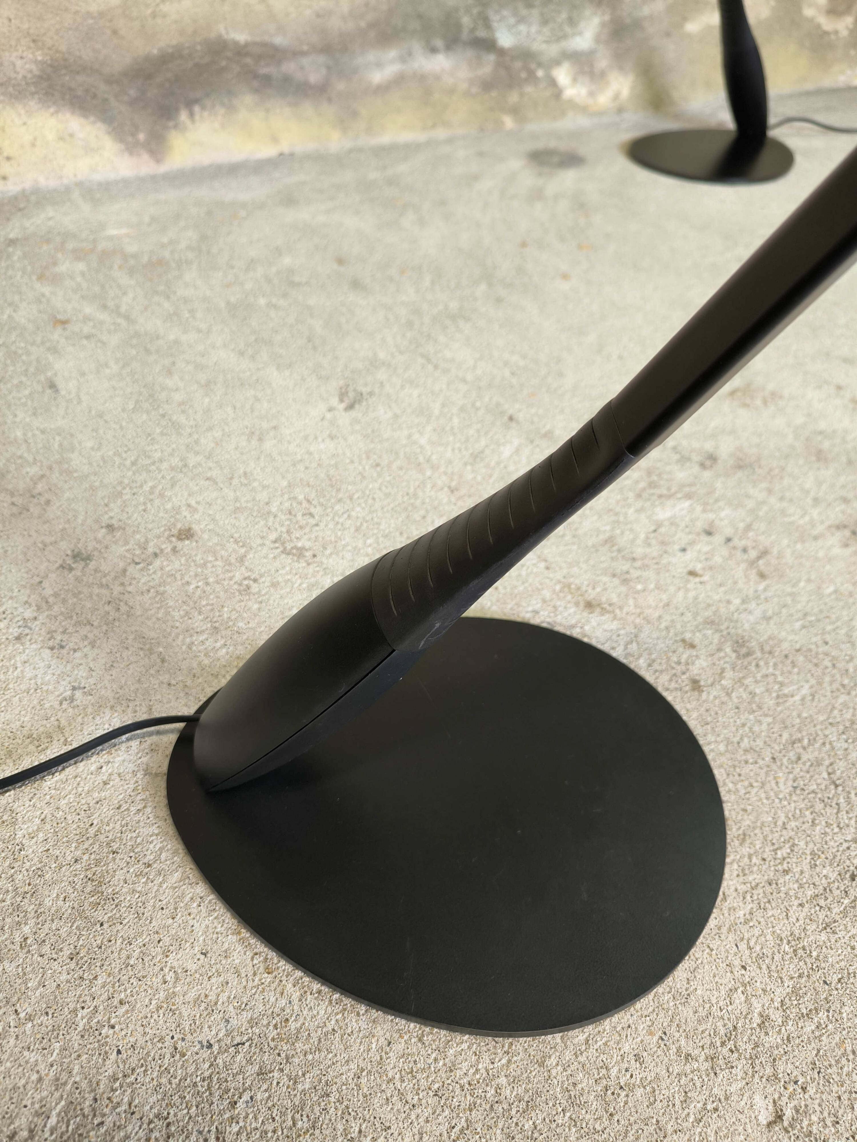 Pair of cobra lamps by Philippe Michel for Manade