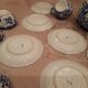 Service à thé, 8 tasses, porcelaine fine du Japon, années 40/50